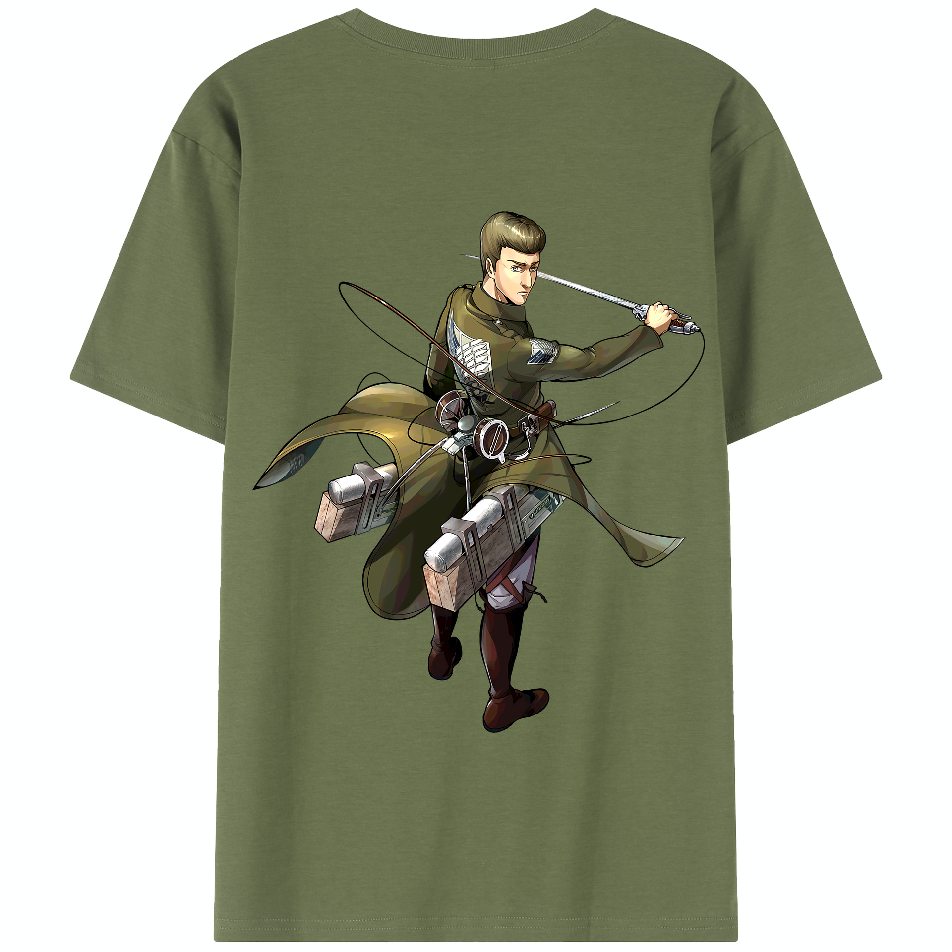 （画像用） 進撃の巨人 Attack on Titan 綿100％半袖Tシャツ（背面プリント）